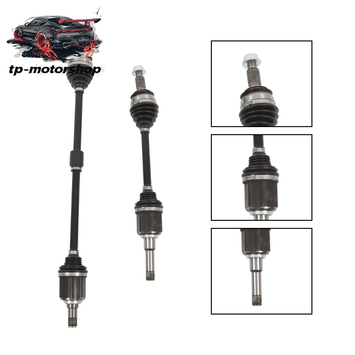 Front Pair CV Axle Joint Shaft Assembly For Chevrolet Malibu 1.5L L4 2016-2018