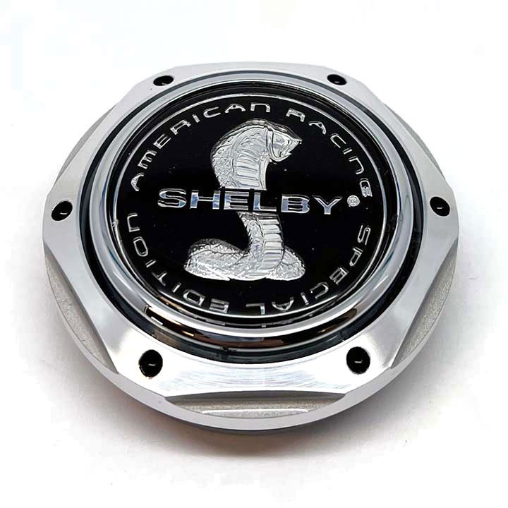 Aluminum Shelby Logo Wheel Cap - Hex Shape (Rebel / Razor)