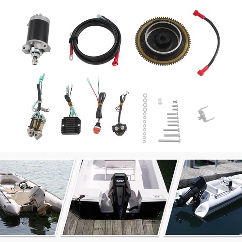 Yamaha Electric Start Kit, Yamaha 4-Stroke 15PS Outboard Electric Start Kit