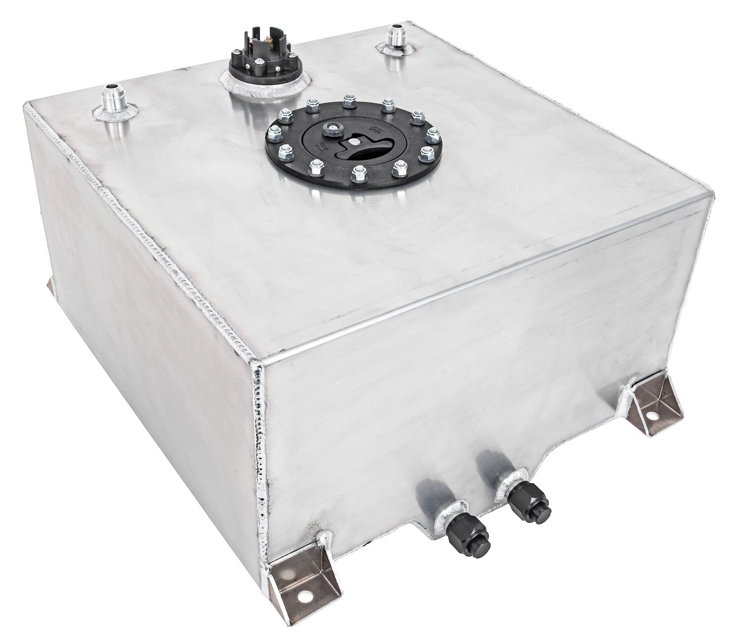 JEGS 10-Gallon Aluminum Fuel Cell [Polished Finish]