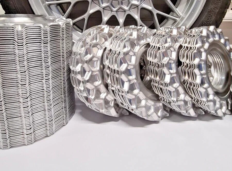 (1x) BBS RS Center Cap Waffle Plate 09.24.028 Single Replacement Metal   1 Piece