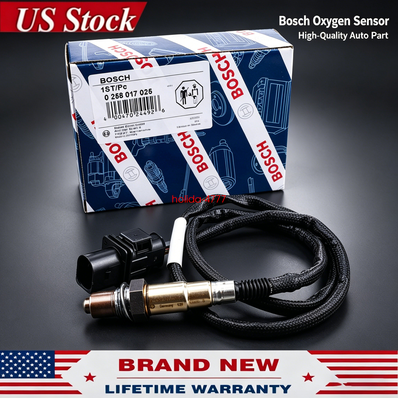 Bosch 0258017025 LSU4.9 O2 UEGO Wideband Oxygen Sensor For PLX AEM# 30-2004