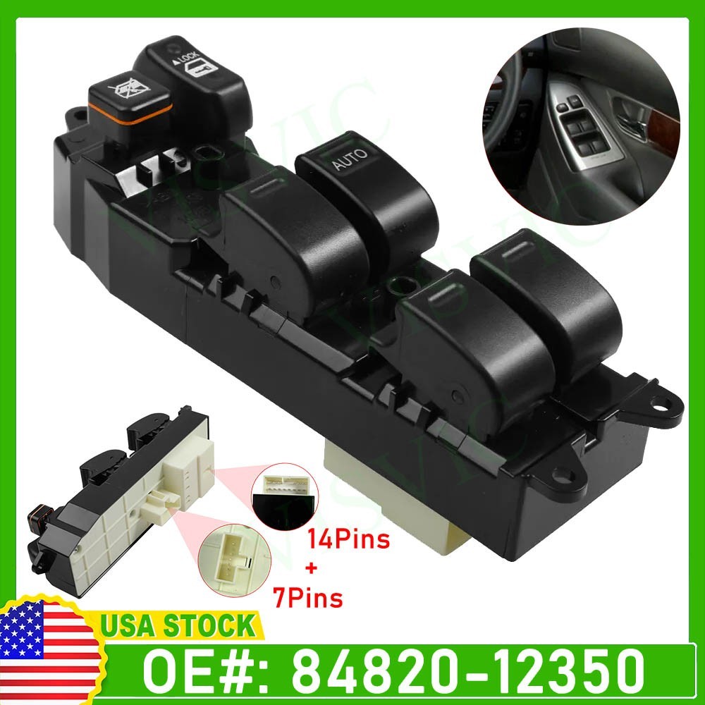 84820-12350 New RHD Electric Power Window Switch For Toyota Corolla