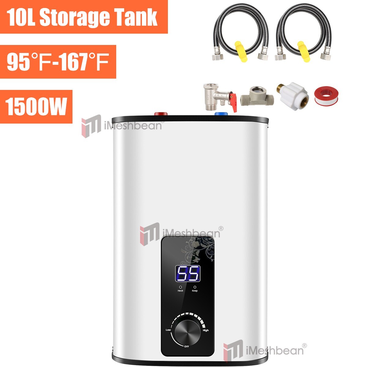 Instant Electric Water Heater Shower Compact 10L Mini-Tank Storage RV 110V Instant Electric Water Heater Shower Compact 10L Mini-Tank Storage RV 110V