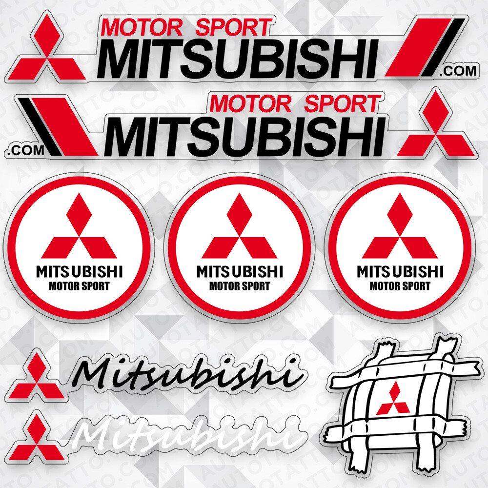 For Mitsubishi Motor Sport Car Logo Sticker Vinyl 3D Decal Stripes Logo Decorate For Mitsubishi Motor Sport Car Logo Sticker Vinyl 3D Decal Stripes Logo Decorate