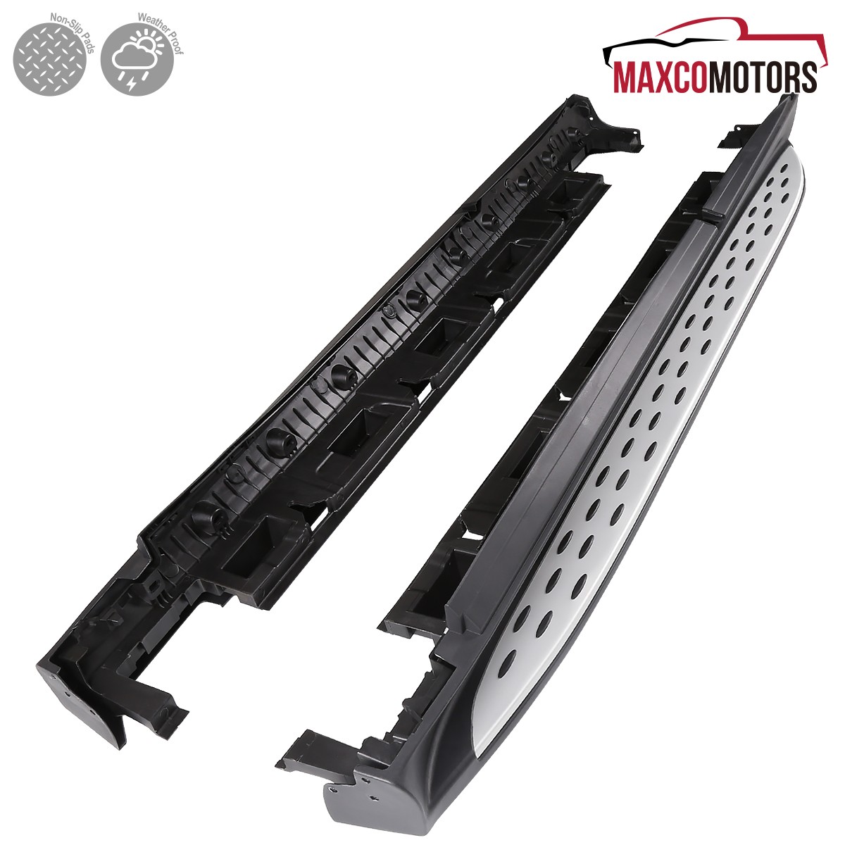 Side Step Bars Fits 2012-2015 Mercedes ML-Class W166 GLE Running Boards 2PC