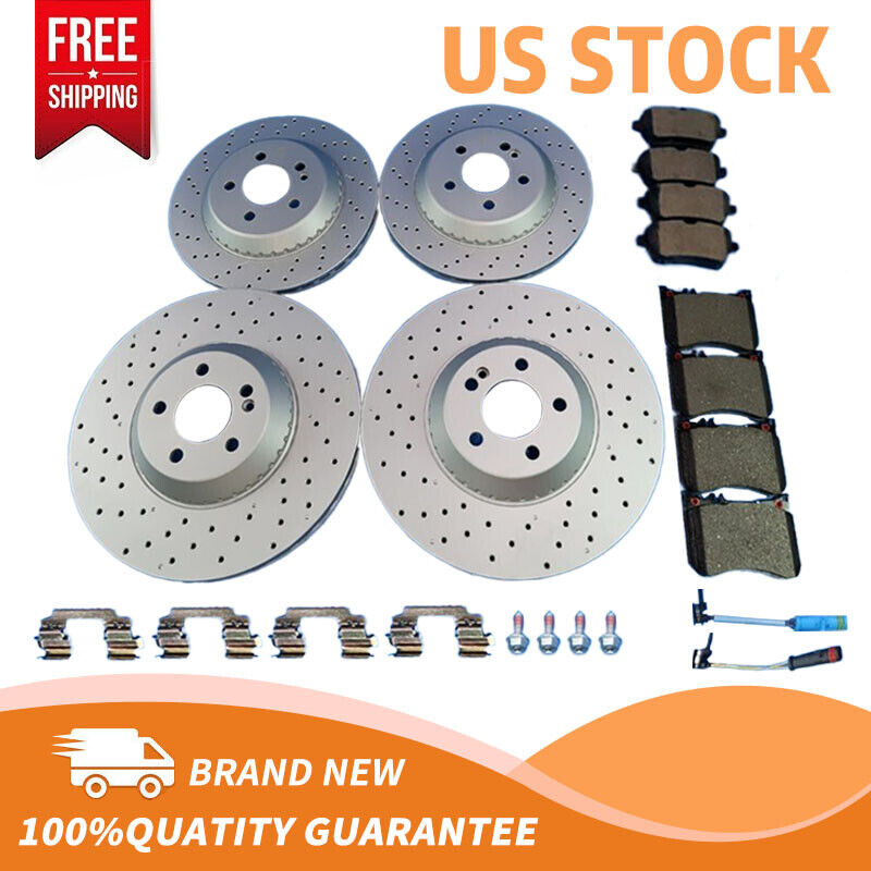 For Mercedes S Class S550 S550e Front Rear Brake Pads & Rotors #9050 Hot Sales