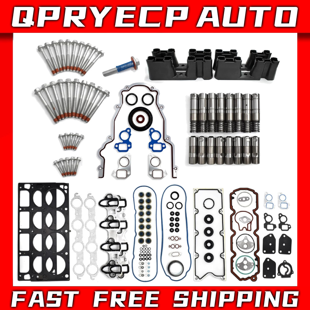 Chevrolet GMC 5.3L AFM Lifters Kit Head Gasket Set, Head Bolts , Lifters & Trays