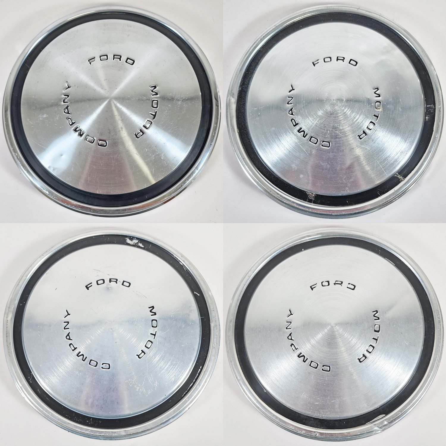 Vintage 1967-1976 Ford Dog Dish Hubcaps / Wheel Covers Fits 15\