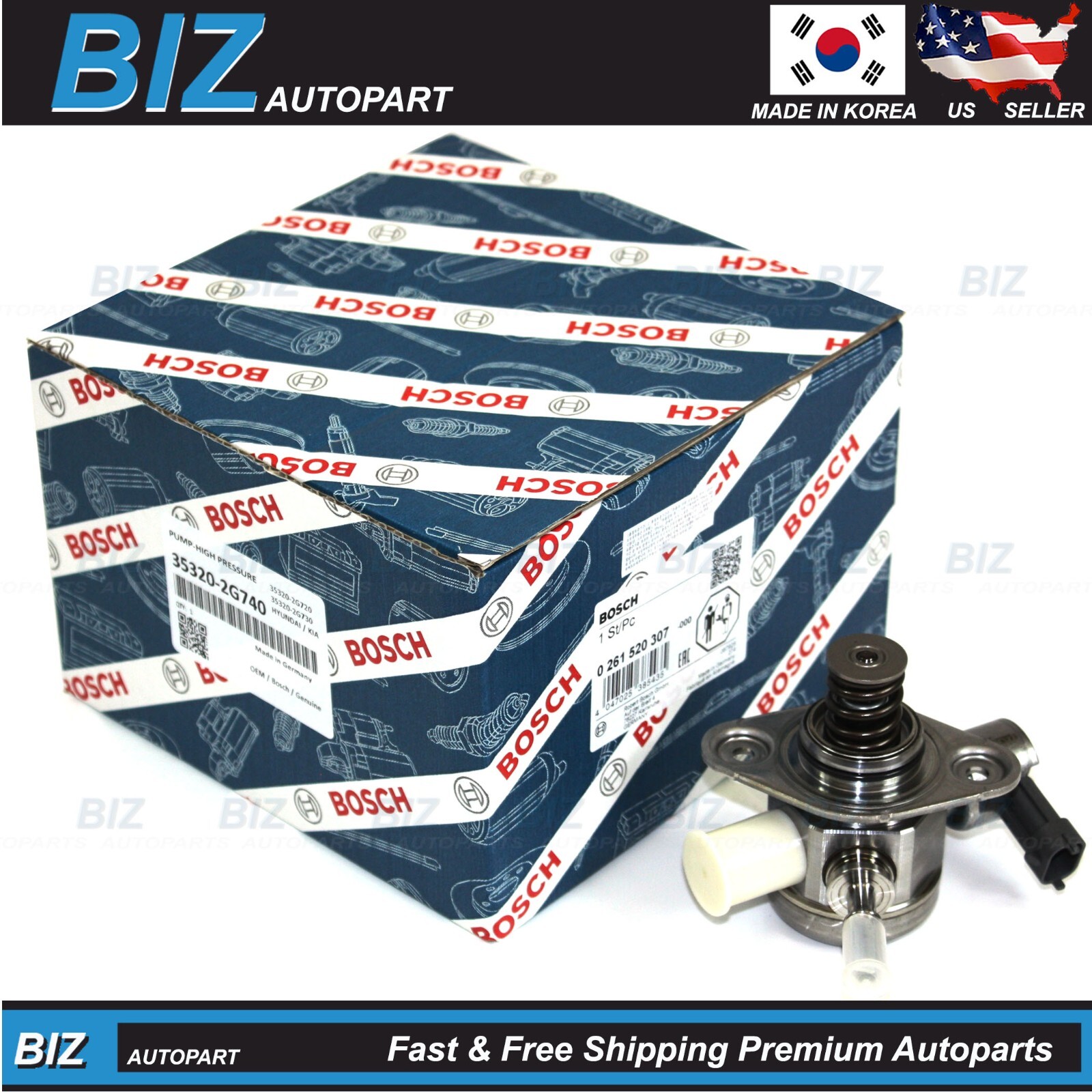 Bosch High Pressure Fuel Pump for 2013-2016 Hyundai Kia 2.0L 2.4L 35320-2G740 Bosch High Pressure Fuel Pump for 2013-2016 Hyundai Kia 2.0L 2.4L 35320-2G740