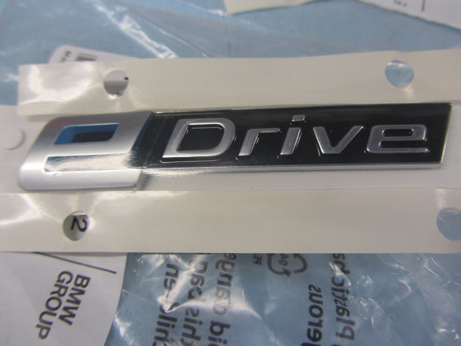BMW I8, I3, E Drive Emblem, 51147338202, read notes. BMW I8, I3, E Drive Emblem, 51147338202, read notes.