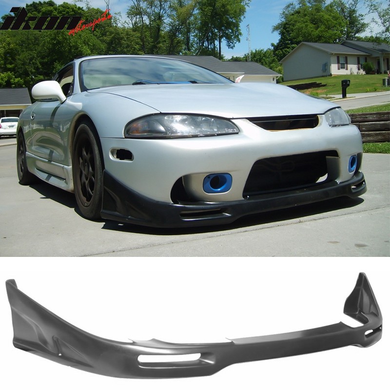 Fits 97-99 Mitsubishi Eclipse JDM Sport Style PU Front Bumper Lip Chin Spoiler Fits 97-99 Mitsubishi Eclipse JDM Sport Style PU Front Bumper Lip Chin Spoiler