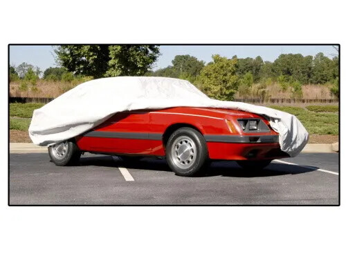 Car Cover Spunbond Gray for 1979-1986 Mustang Hatchback