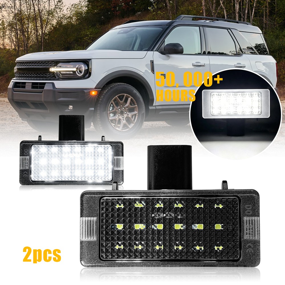 23X White LED License Plate Light Rear For Ford 2021-up Bronco Sport CX430 2024
