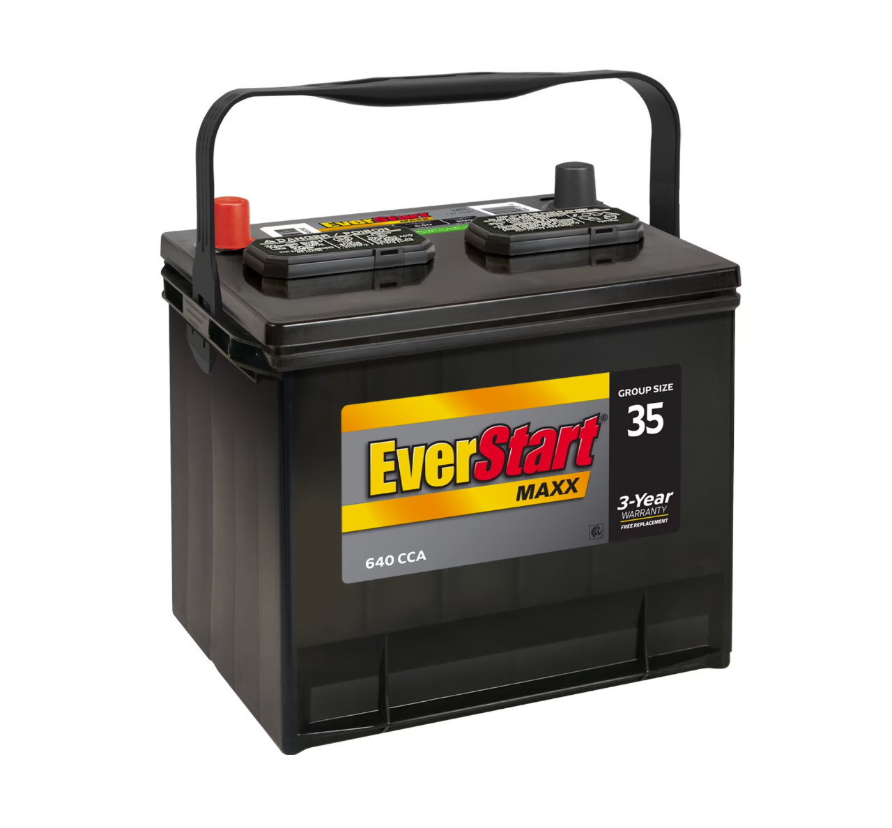 EverStart Value Lead Acid Automotive Battery, Group Size 35 12 Volt, 640 CCA EverStart Value Lead Acid Automotive Battery, Group Size 35 12 Volt, 640 CCA
