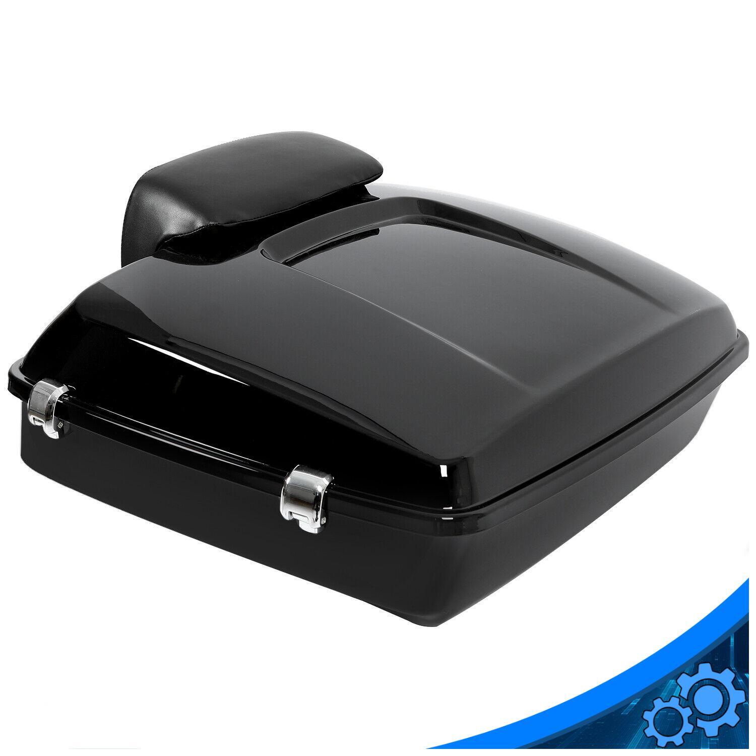 Chopped Pack Luggage Trunk w/ Backrest For Harley Touring Road Glide 2014-2026 Chopped Pack Luggage Trunk w/ Backrest For Harley Touring Road Glide 2014-2026