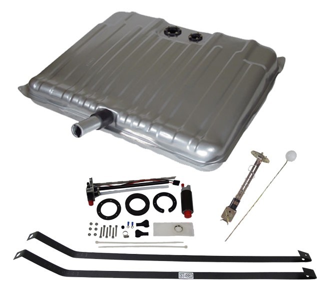 1965-66 Chevy Impala EFI Fuel Tank Kit FiTech 340 LPH Fuel Pump, E85