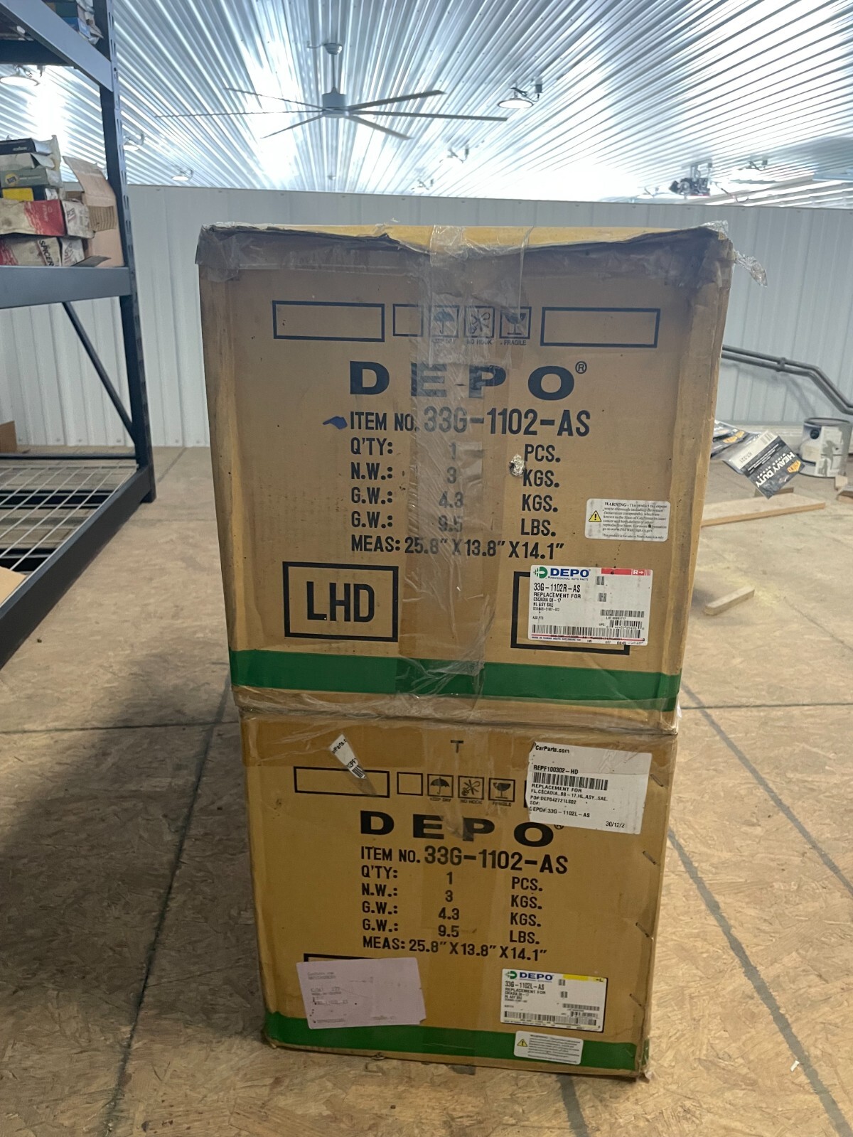 DEPO Headlights; Part No. 33G 1102R AS; DEPO Auto Parts; NEW DEPO Headlights; Part No. 33G 1102R AS; DEPO Auto Parts; NEW