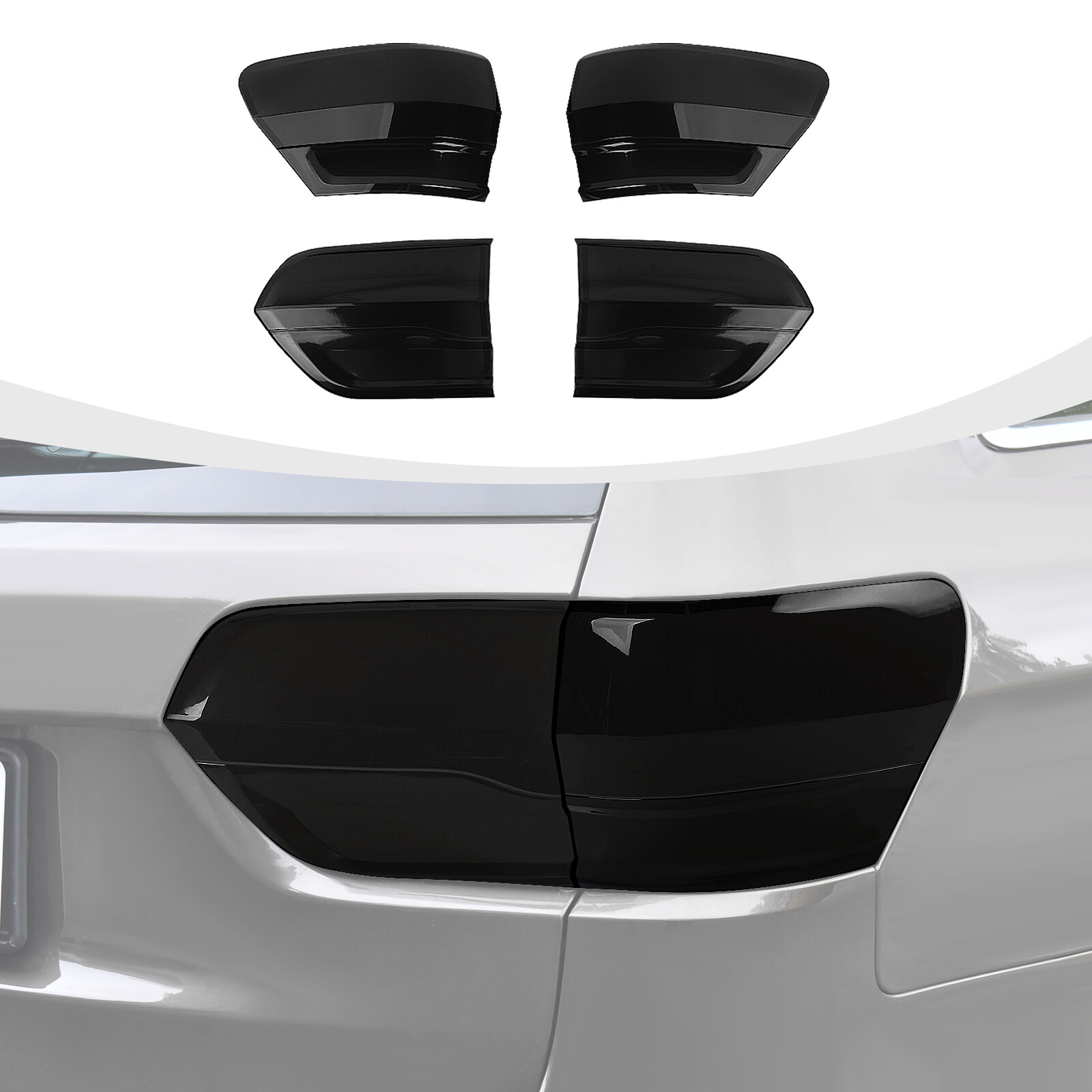 For Jeep Grand Cherokee 14-20 Smoked Black Rear Taillight Accessories Cover Trim