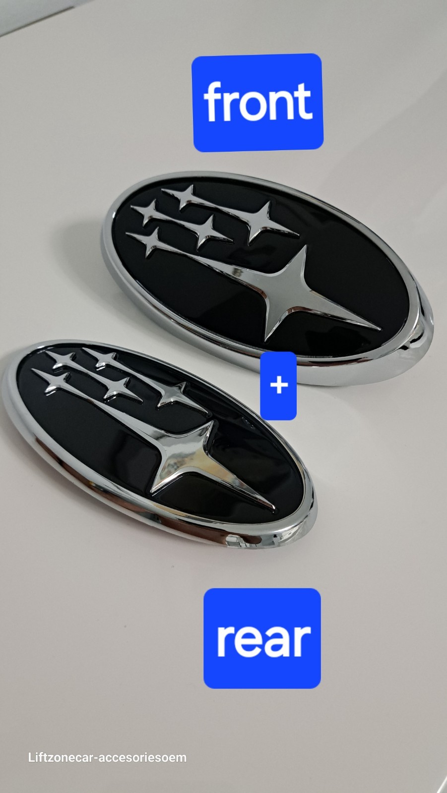  OEM Subaru Front Grille And Rear Emblem WRX 22-24  Black 93013VC020