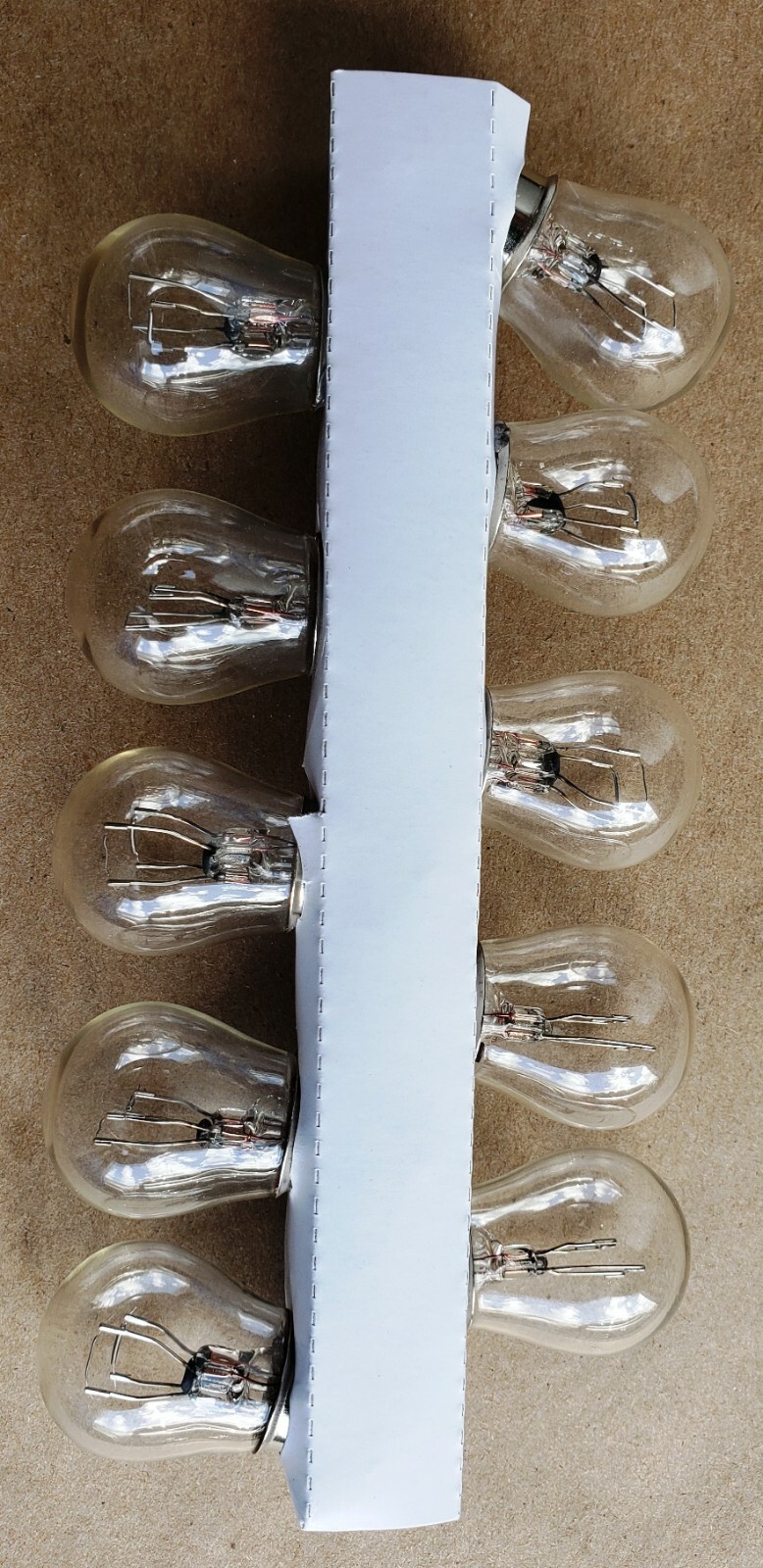 10 pcs #1157(1034) Clear Bulb DUAL ELEMENT TAIL & BRAKE LIGHT BULBS OEM QUALITY
