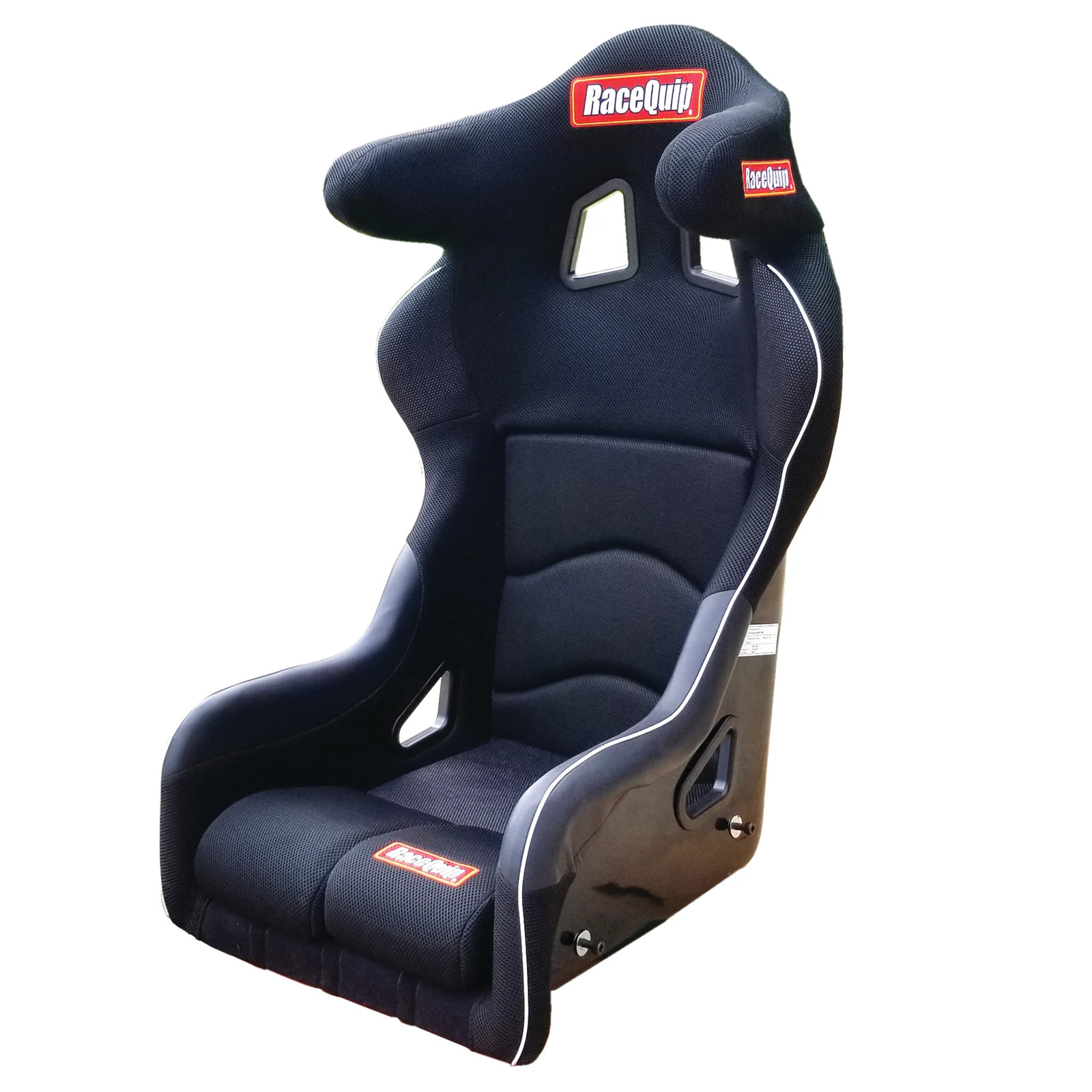 RaceQuip 96995599RQP Seat Non-Reclining FIA 16 in Harness Openings Fiberglass