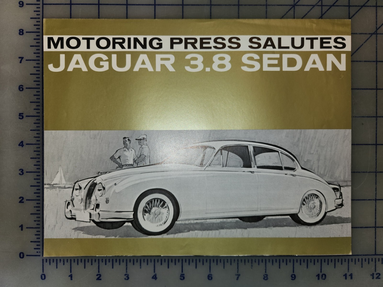 1962 Jaguar 3.8 Sedan Brochure Folder Original 1962 Jaguar 3.8 Sedan Brochure Folder Original