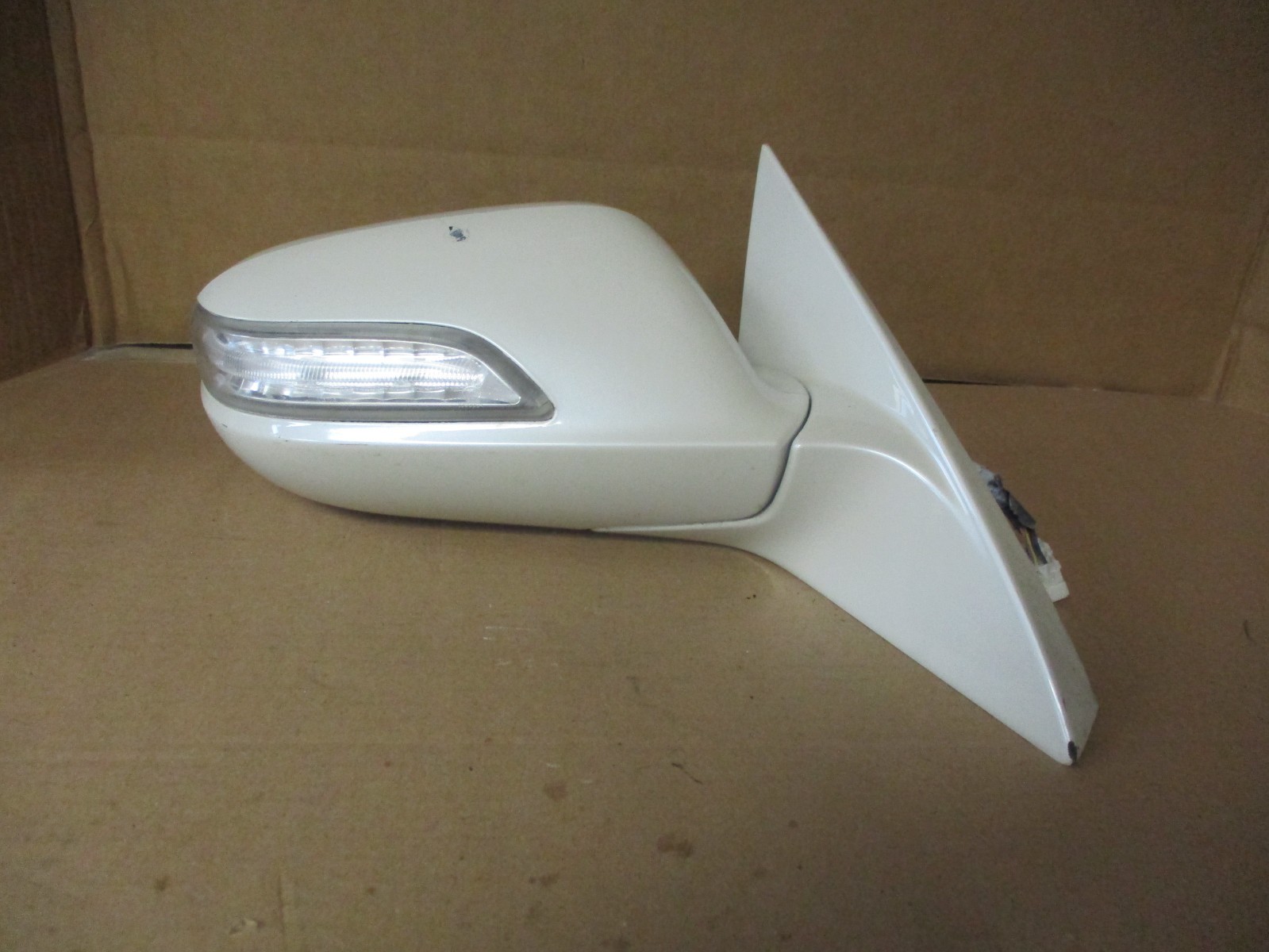 07 08 Acura TL Passenger Side Mirror Right Rh Blinker White Diamond Pearl