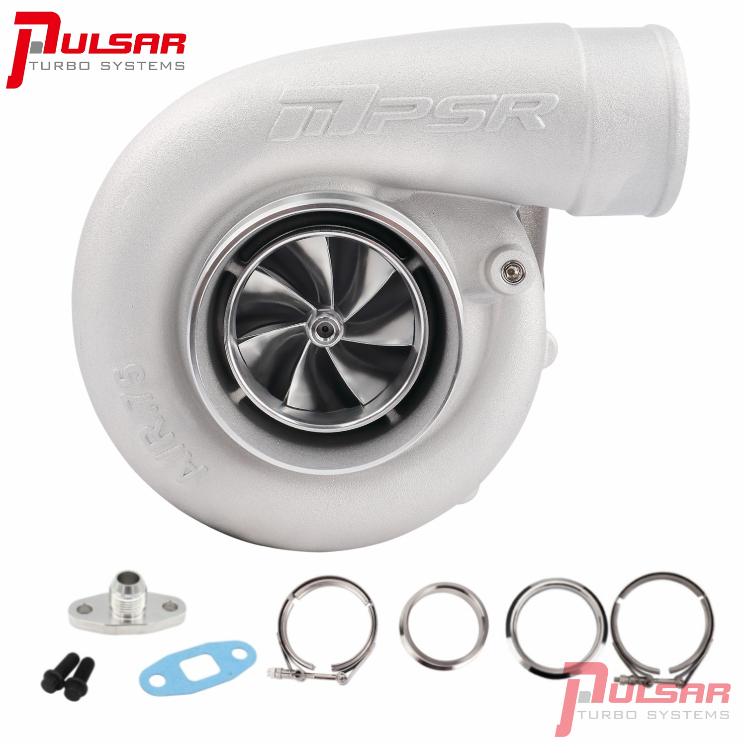 Pulsar Turbo PTE 7275E Dual Ball Bearing Billet Wheel Turbo Dual Vband 0.96A/R