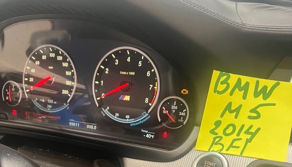 2012-2014 BMW F10 M5 INSTRUMENT CLUSTER GAUGE SPEEDOMETER 7851243