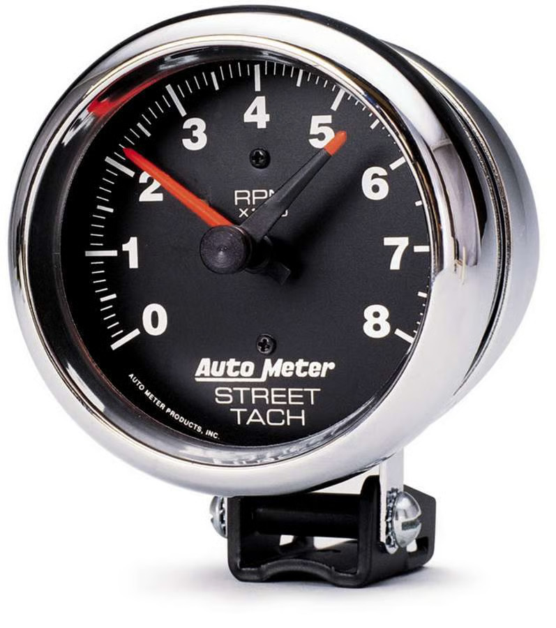 Autometer 2895 Traditional Chrome Tachometer, 3-3/4\ Autometer 2895 Traditional Chrome Tachometer, 3-3/4\