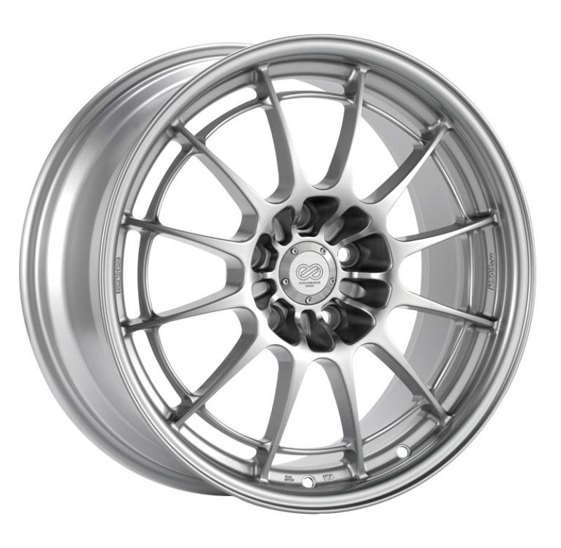 Enkei NT03+M 18x9.5 5x114.3 27mm Offset 72.6mm Bore F1 Silver Wheel Enkei NT03+M 18x9.5 5x114.3 27mm Offset 72.6mm Bore F1 Silver Wheel