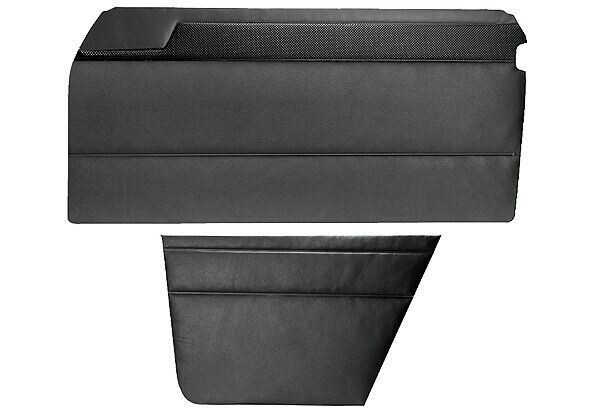 FOR MERCEDES W114 COUPE 250C BLACK LEATHERETTE DOOR PANEL SET 4 PCS PAIR