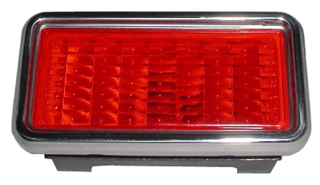 1968-1969 Corvette Lamp Assembly Rear Side Marker Red Import Each
