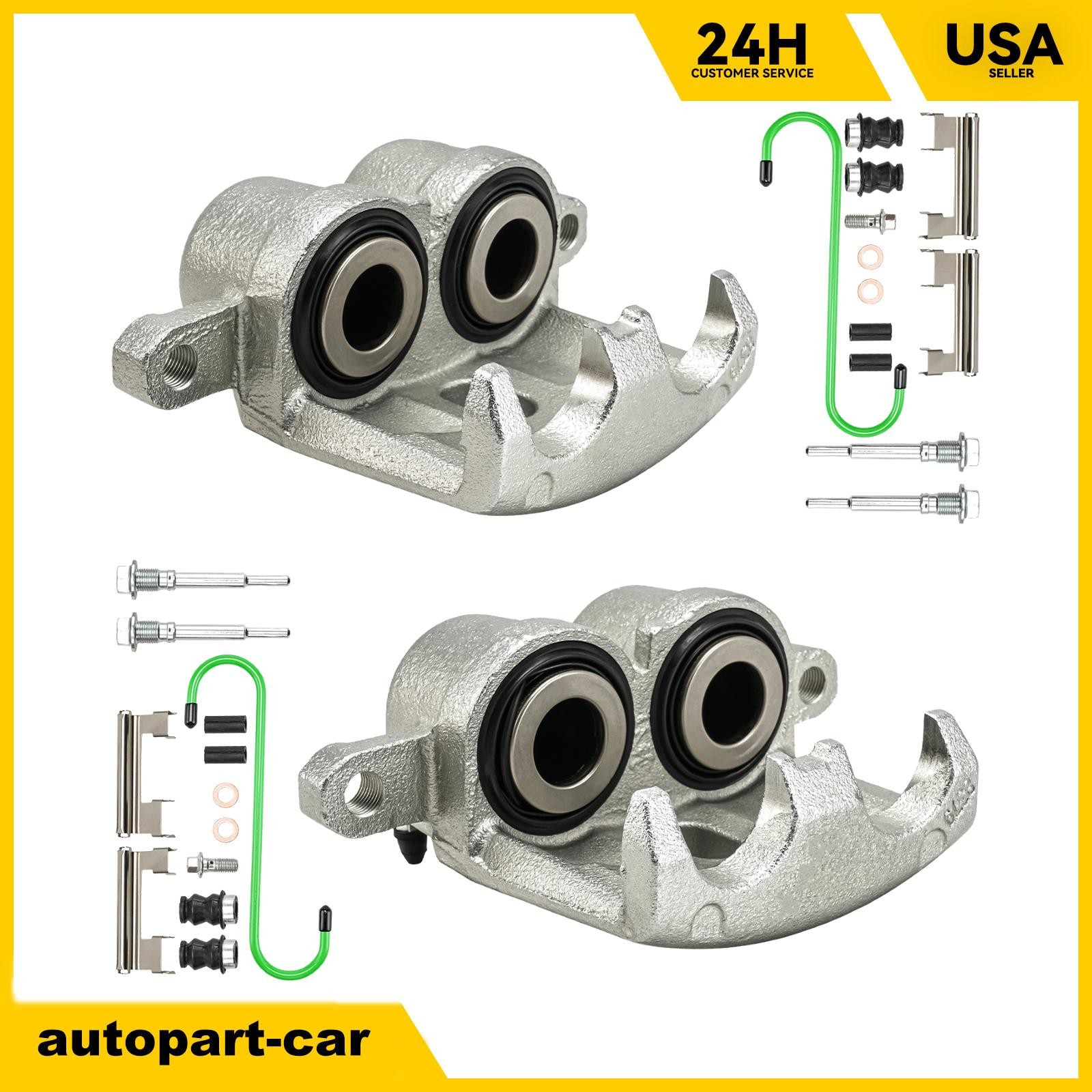 X2 REAR BRAKE CALIPERS For 2001-2010 Chevrolet Silverado 2500 HD 184728 184729