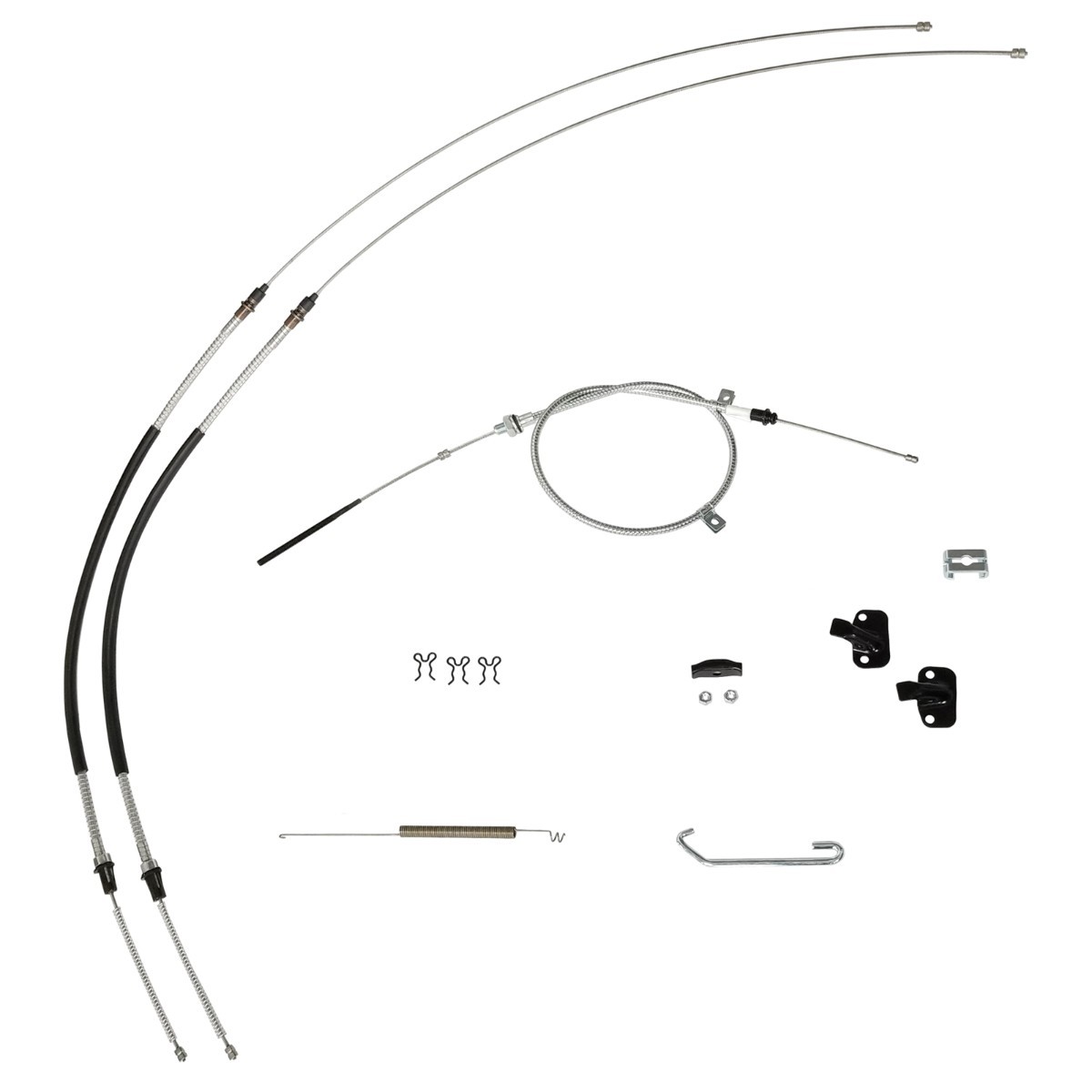 Parking Brake Cable Kit Complete 1970-74 Chevrolet Camaro Firebird OE Steel