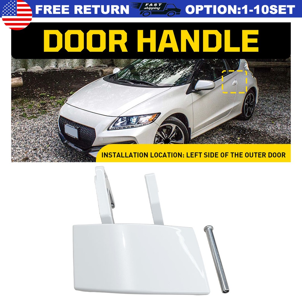 Outisde Door Handle Repair Kit White Left Side For Honda CRZ CR-Z 2011-16 1-5x