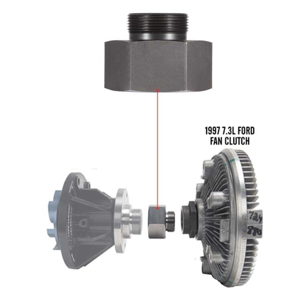 Ford 6.0 7.3 Bulletproof Mechanical Fan Clutch AdapterKit Powerstroke 6.0L
