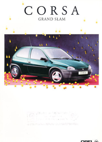 1995 Opel Corsa Grand Slam German Sales Brochure