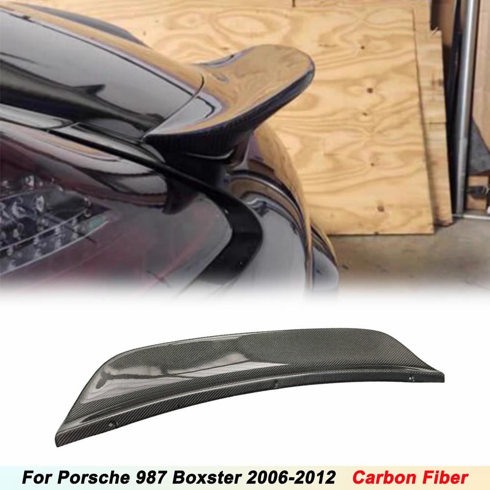 Carbon Fiber Rear Trunk Lip Spoiler Wing Ducktail For Porsche 987 Boxster 06-12