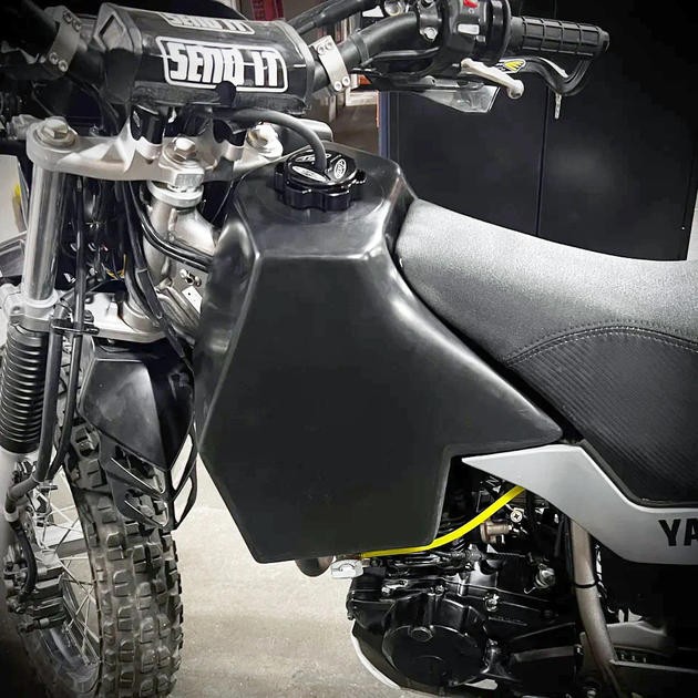 IMS Fuel Tank 3.6 Gallon Black #117345-BK1 for Yamaha TW200 1987-2025