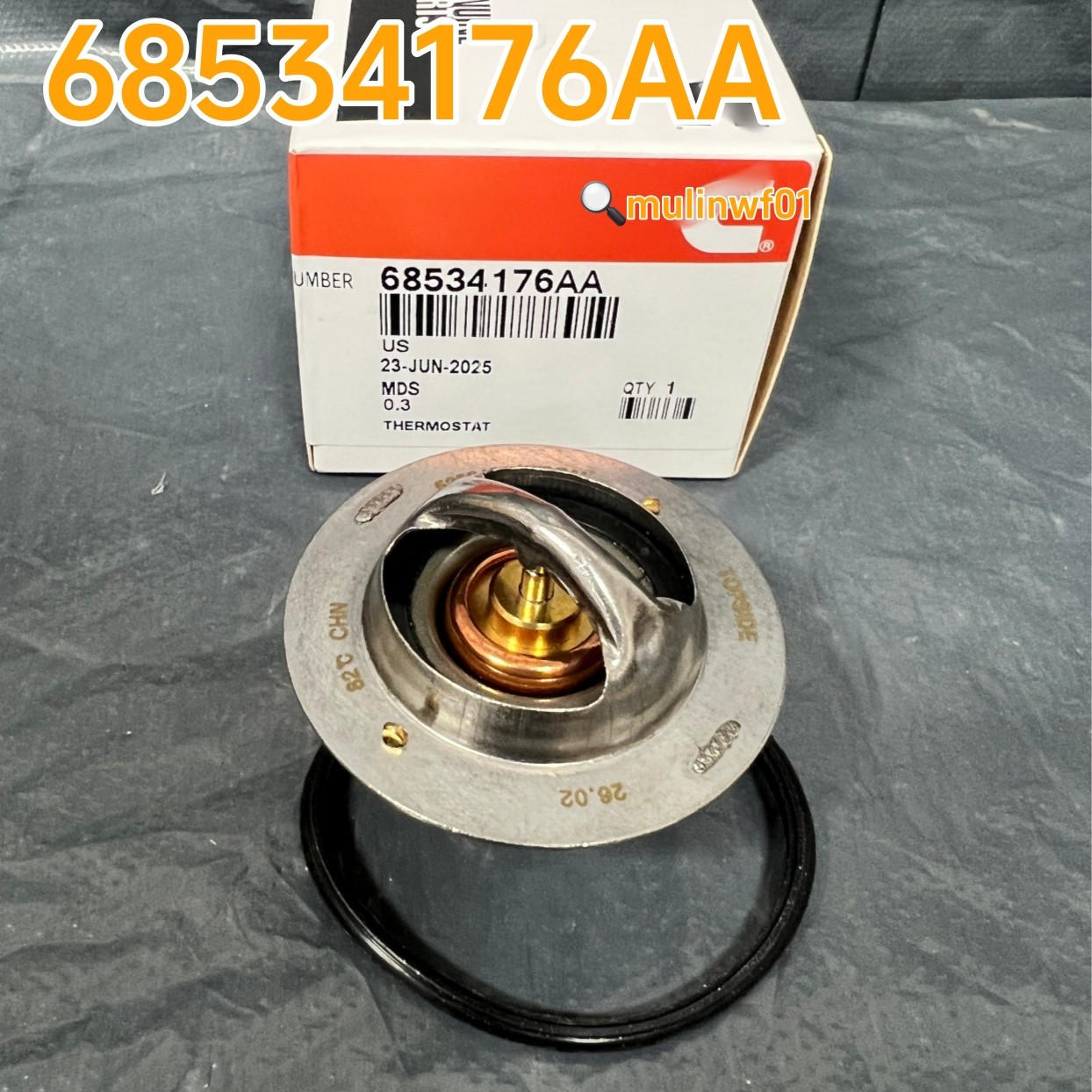 Brand New Thermostat Fits 68534176AA For Dodge RAM MOPAR 6.7 Cummins Diesel Brand New Thermostat Fits 68534176AA For Dodge RAM MOPAR 6.7 Cummins Diesel