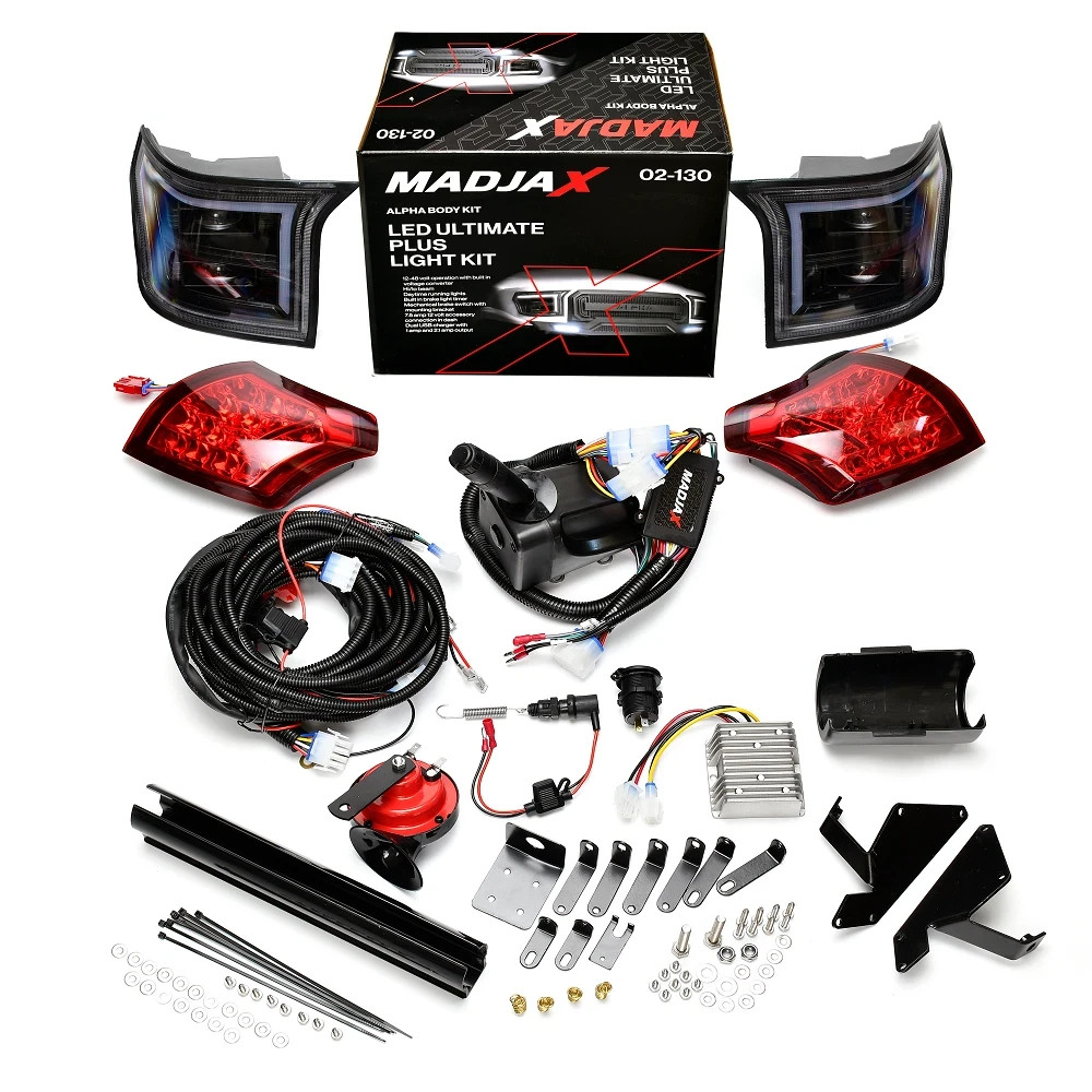 MadJax Ultimate Plus Golf Cart Light Kit for Club Car Precedent with ALPHA Body MadJax Ultimate Plus Golf Cart Light Kit for Club Car Precedent with ALPHA Body