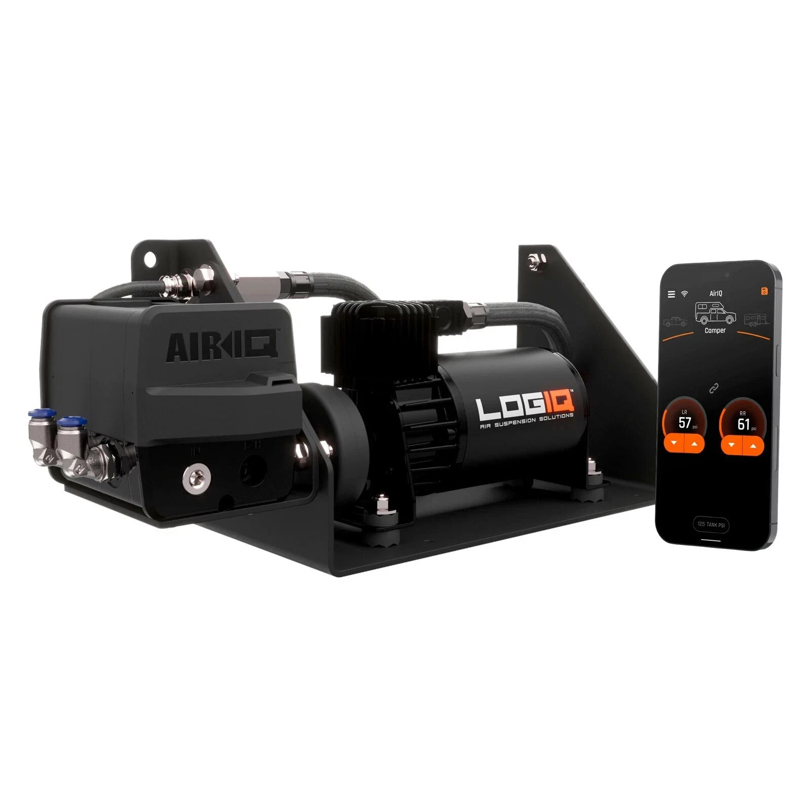 LOGIQ AirIQ SD2 50-41200 2-Channel Air Suspension Compressor Kit 150 PSI