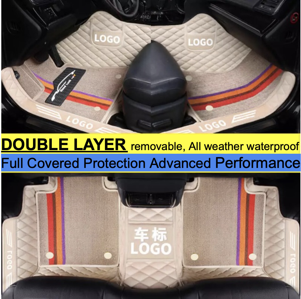 BenzC300 C350 DOUBLE LAYERED Car Floor Mat 2014/2015/2016/2017/2018/2019/2020/21