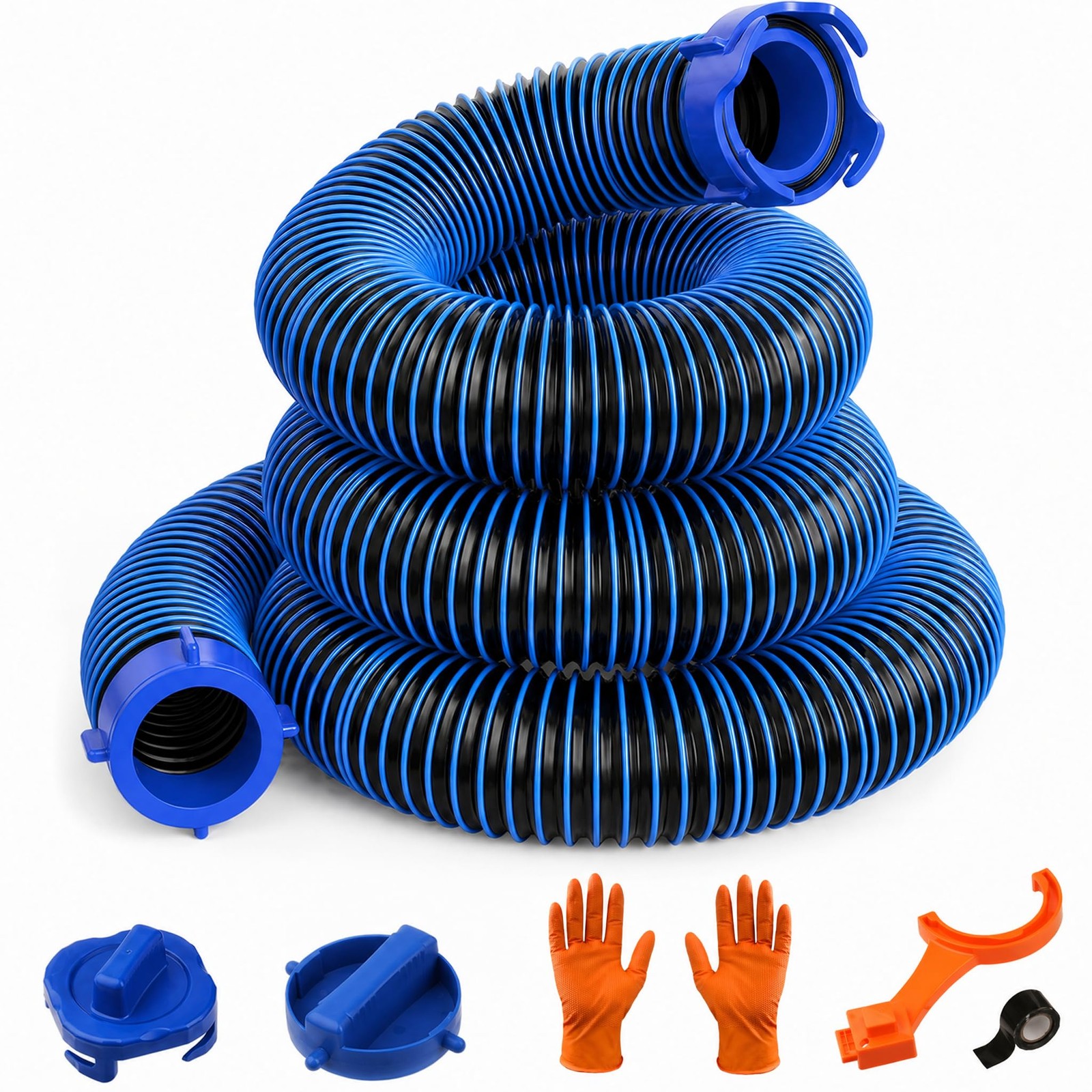 SheeChung 10 FT RV Sewer Hose, Hose for Camper, 10 FT, Blue SheeChung 10 FT RV Sewer Hose, Hose for Camper, 10 FT, Blue