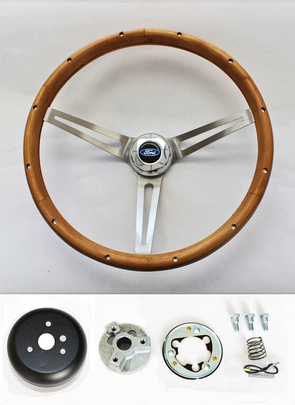 78-91 Ford Bronco F100 F150 F250 F350 Grant Steering wheel Walnut Wood 15\ 78-91 Ford Bronco F100 F150 F250 F350 Grant Steering wheel Walnut Wood 15\