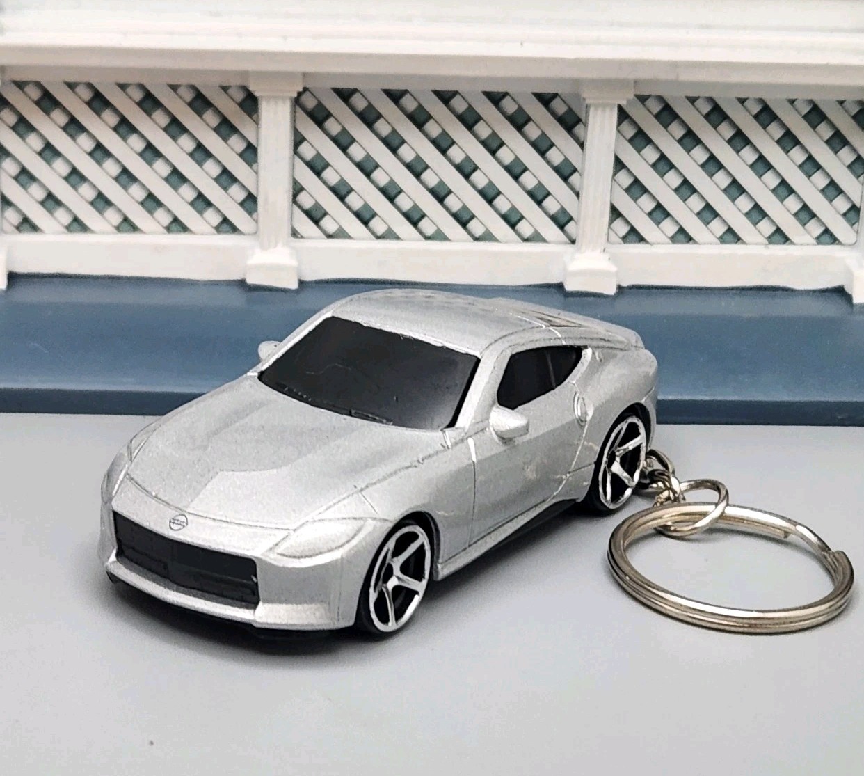 Nissan Z Silver Custom 1/64 Scale 🎁AWESOME GIFT🎁