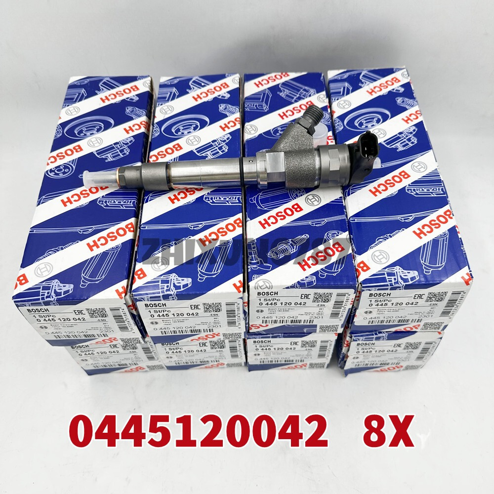 8PCS Bosch 0445120042 Fuel Injectors For 06-07 Chevy GMC Duramax LBZ Hummer 6.6L