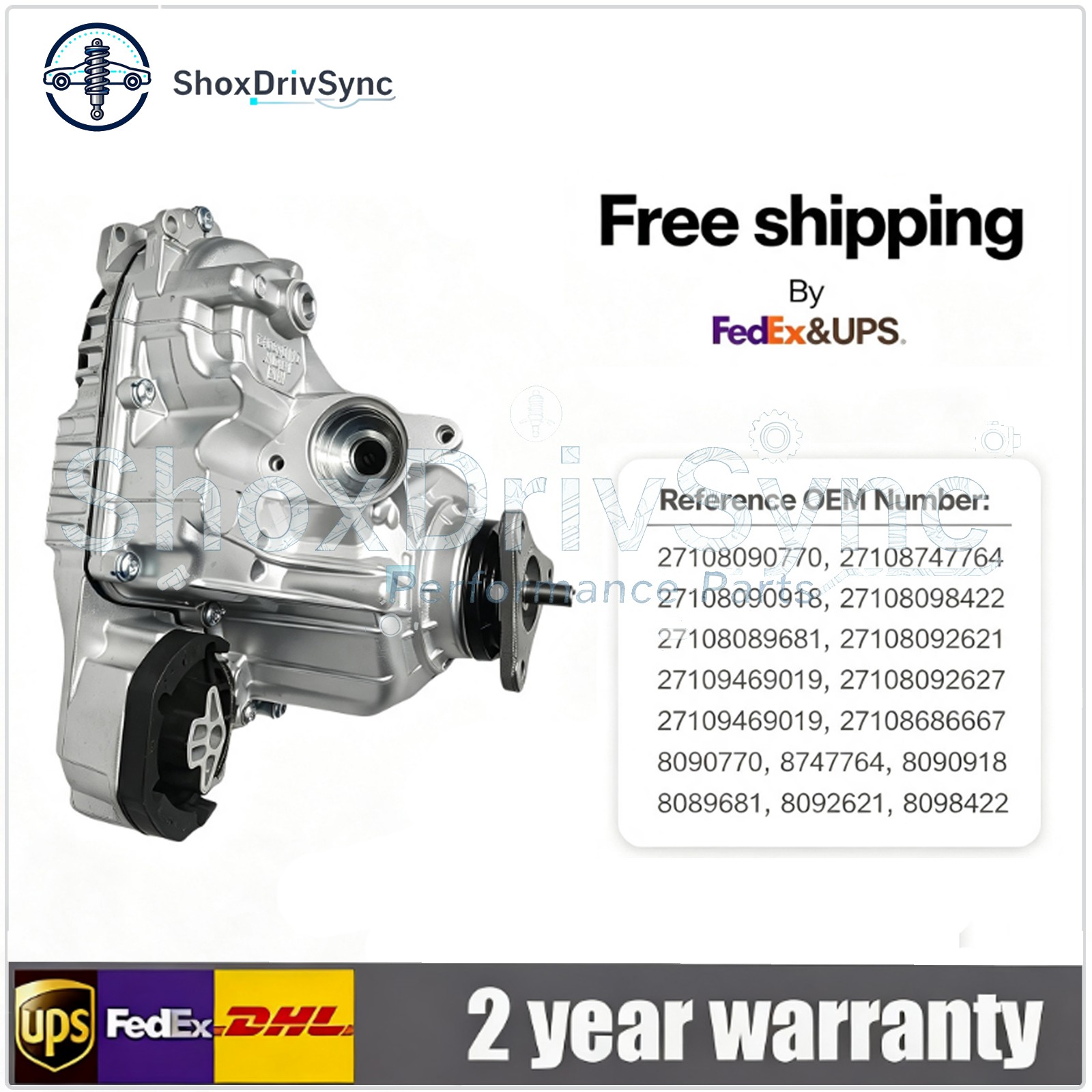 27107889034 TRANSFER CASE For Rolls-Royce CullInan Black Badge TV43 M5 M6 M850